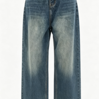 Women Baggy Jeans Mid-Low Waist Boyfriend Streetwear Vintage Jeans Wide Leg Denim Pants